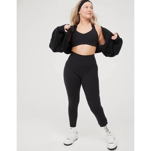 NWT OFFLINE by Aerie The Hugger High Waisted Black Leggings • Women’s XS or S - Picture 4 of 10